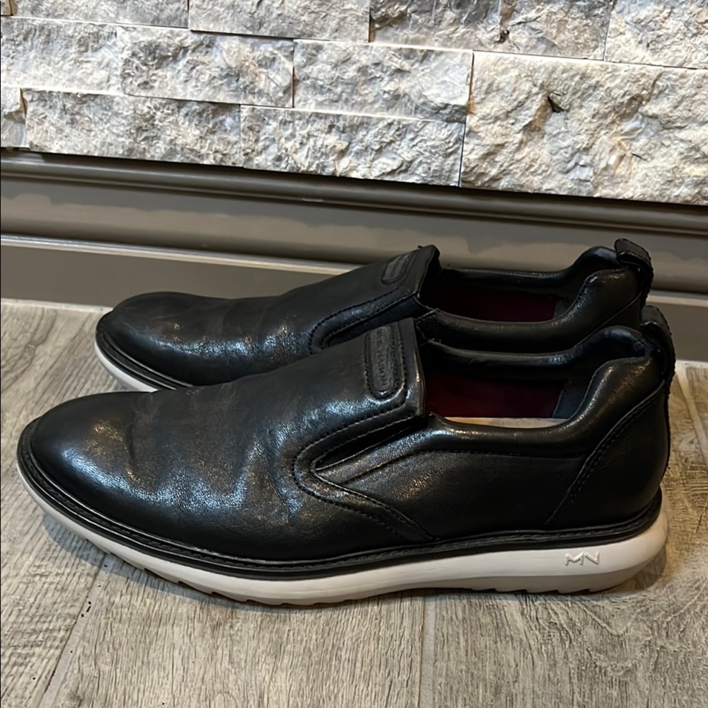 Mark Nason Black Slip-On Leather Loafers size 9 1/2 - Picture 5 of 13
